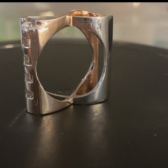 Jewelry - Elegant 925 Silver and Gold Women's Ring